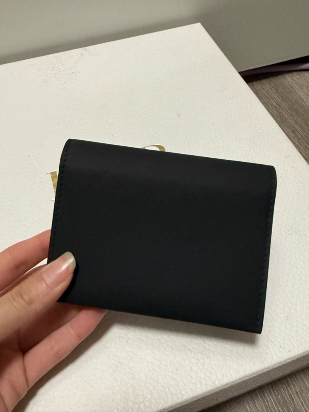 Christian Dior Black Saddle Card Holder Wallet Oblique Canvas Leather New Rare - Picture 2 of 5